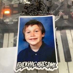 FA F*cking Awesome Skateboards Elijah Berle Yearbook Photo STICKER  Dill Supreme